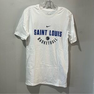 SLU Nike T Shirt Men Small SLU  Billikens White The Nike Tee Short Sleeve